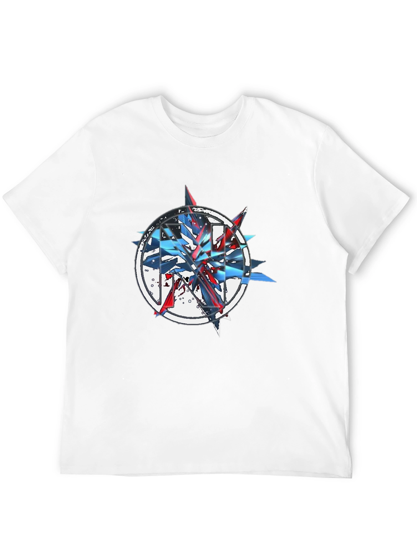 Abstract Graphic Print Black T-Shirt