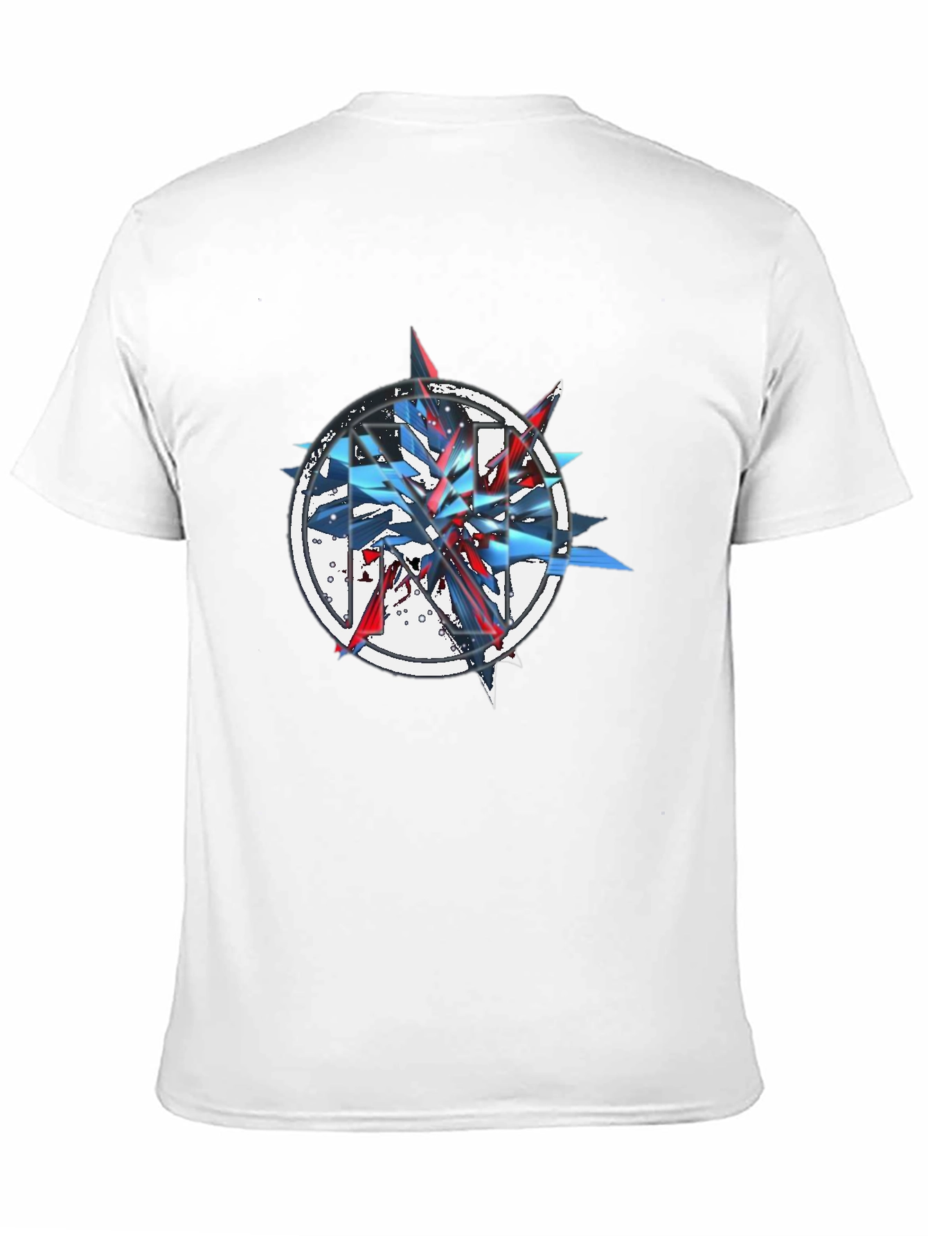 Abstract Graphic Print Black T-Shirt