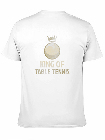 King of Table Tennis Black Graphic Tee