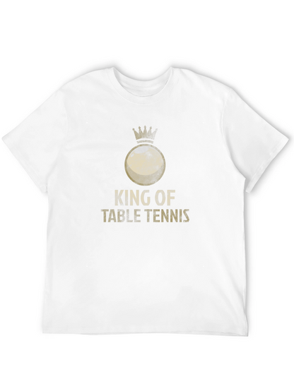 King of Table Tennis Black Graphic Tee