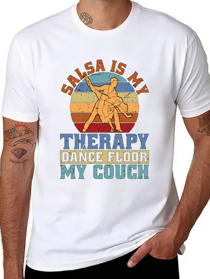 Salsa Is My Therapy Retro Dance T-Shirt