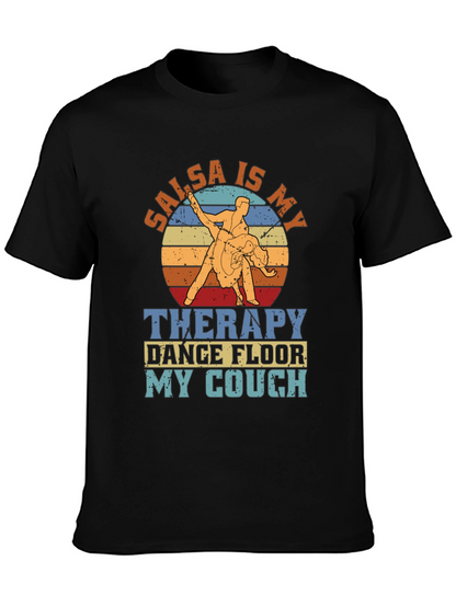 Salsa Is My Therapy Retro Dance T-Shirt
