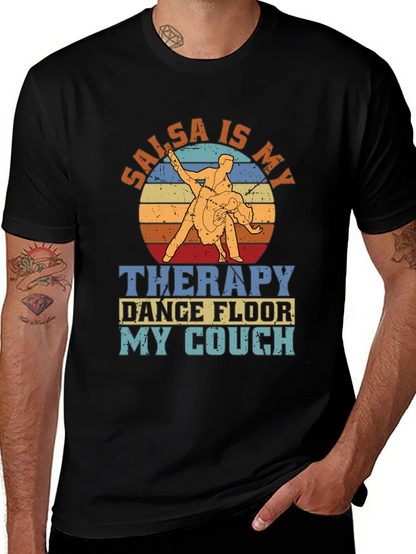 Salsa Is My Therapy Retro Dance T-Shirt