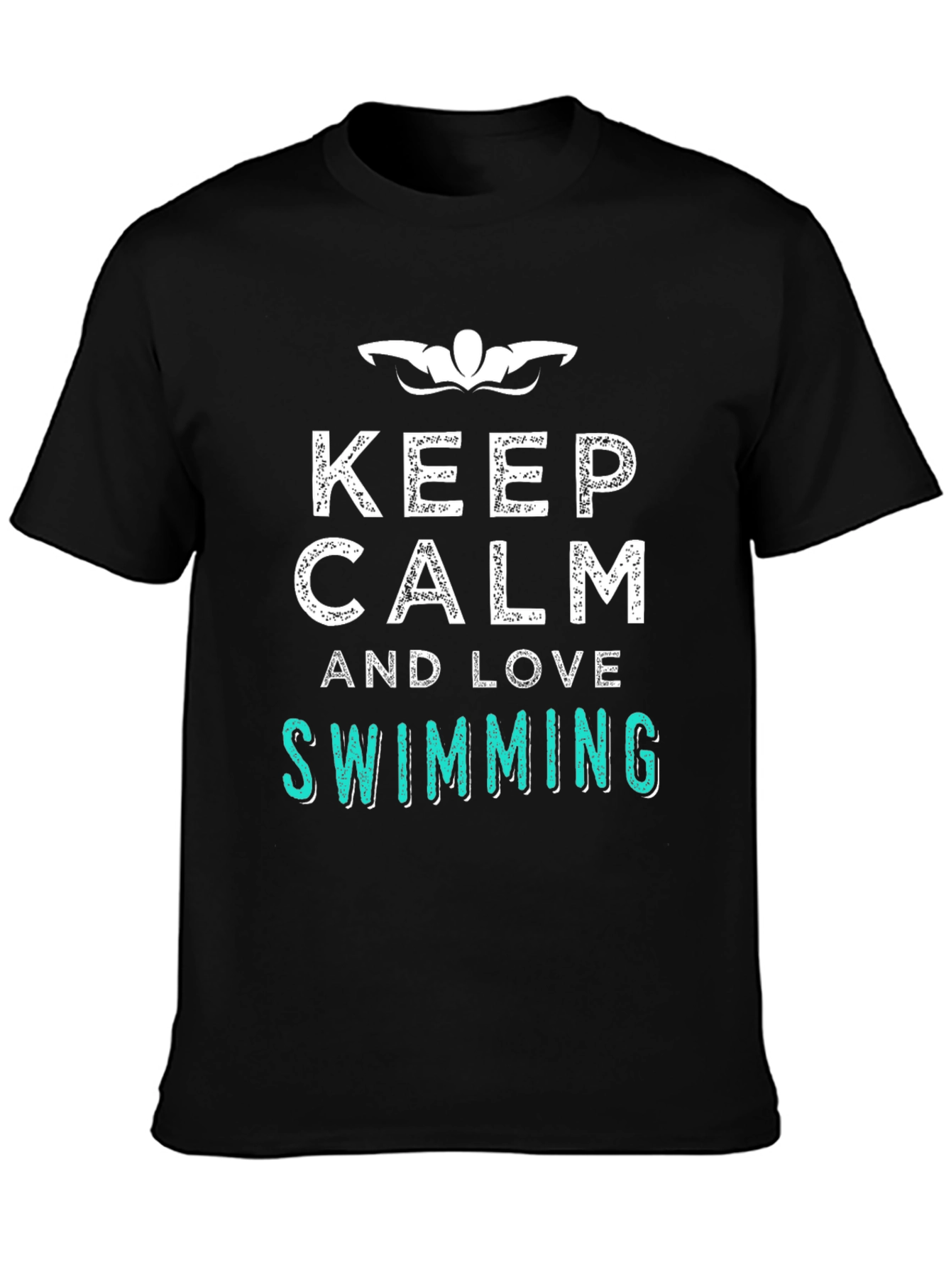 Keep Calm & Love Swimming T-Shirt - Relaxed Fit