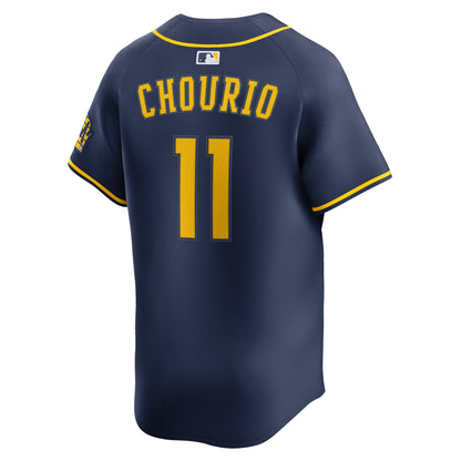 Jackson Chourio Milwaukee Brewers Nike Alternate 2 Limited Jersey - Navy