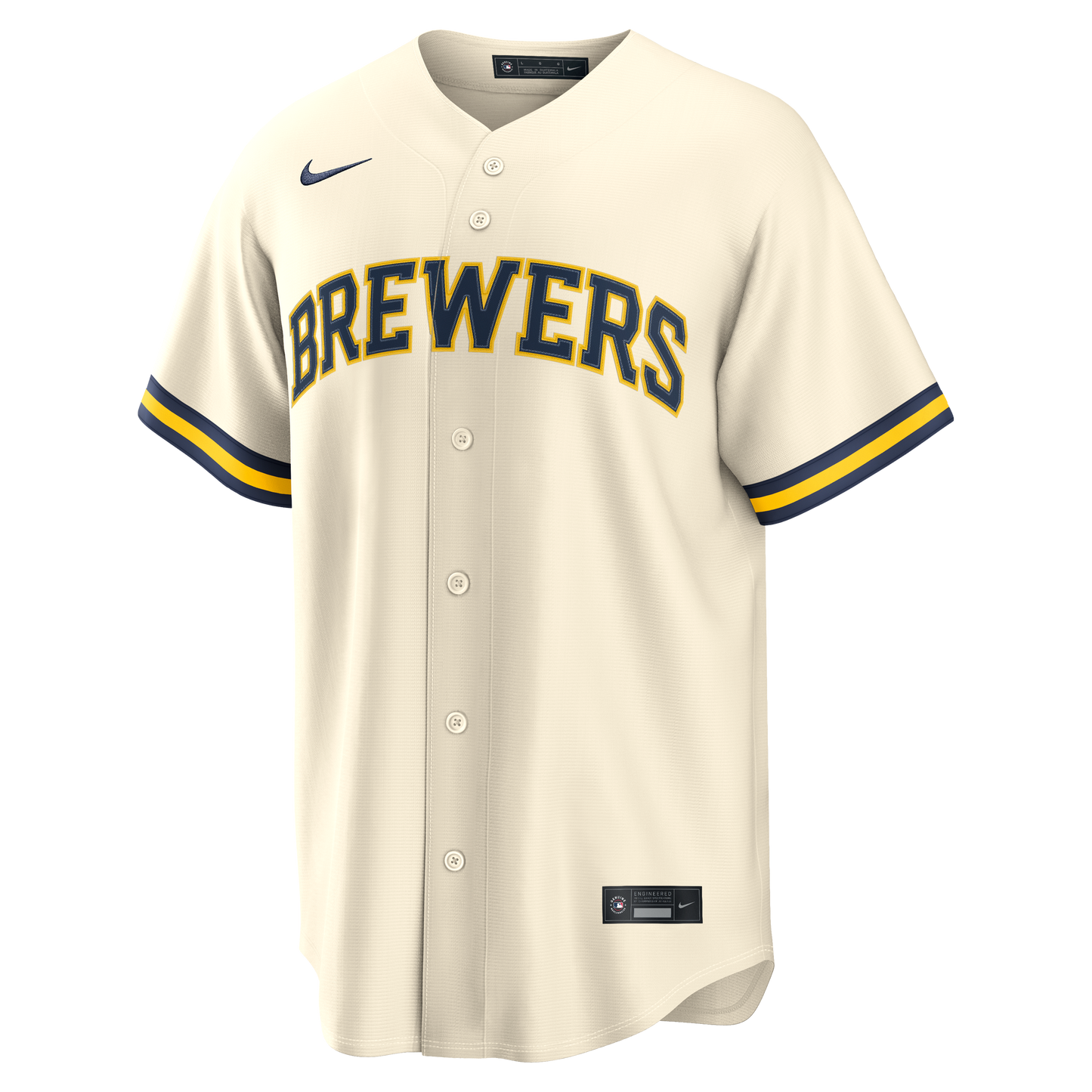 Jackson Chourio Milwaukee Brewers Nike Home Replica Jersey - Cream