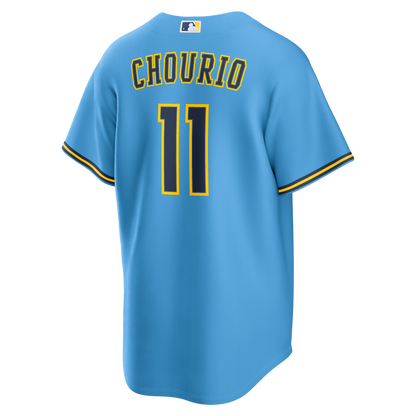 Jackson Chourio Milwaukee Brewers Nike Road Replica Jersey - Light Blue