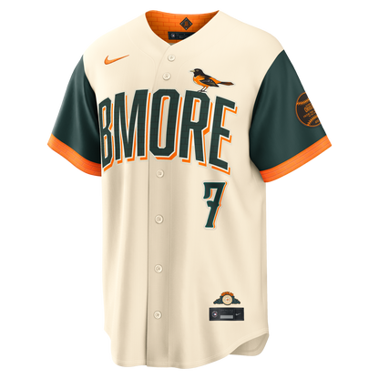 Jackson Holliday Baltimore Orioles Nike 2026 City Connect Stadium Jersey - Cream
