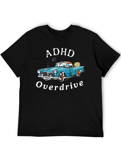 ADHD Overdrive T-Shirt - Classic Car Design