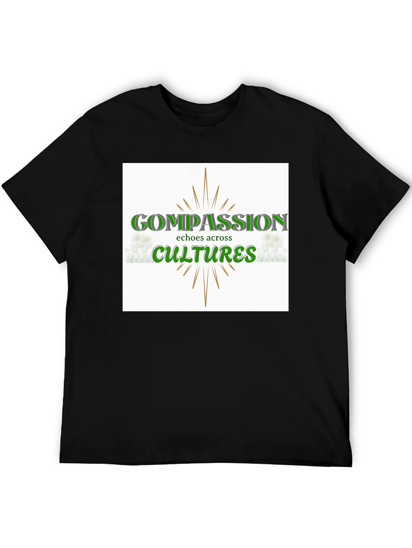 Compassion Across Cultures Graphic Tee - Black