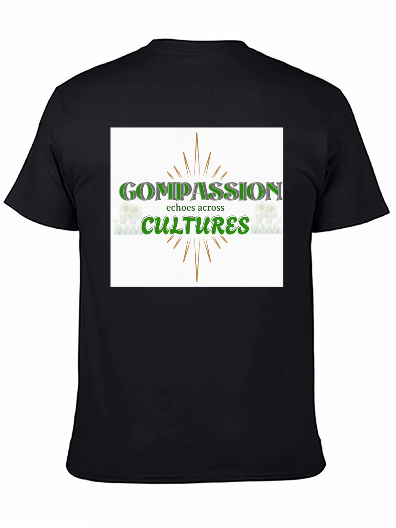 Compassion Across Cultures Graphic Tee - Black