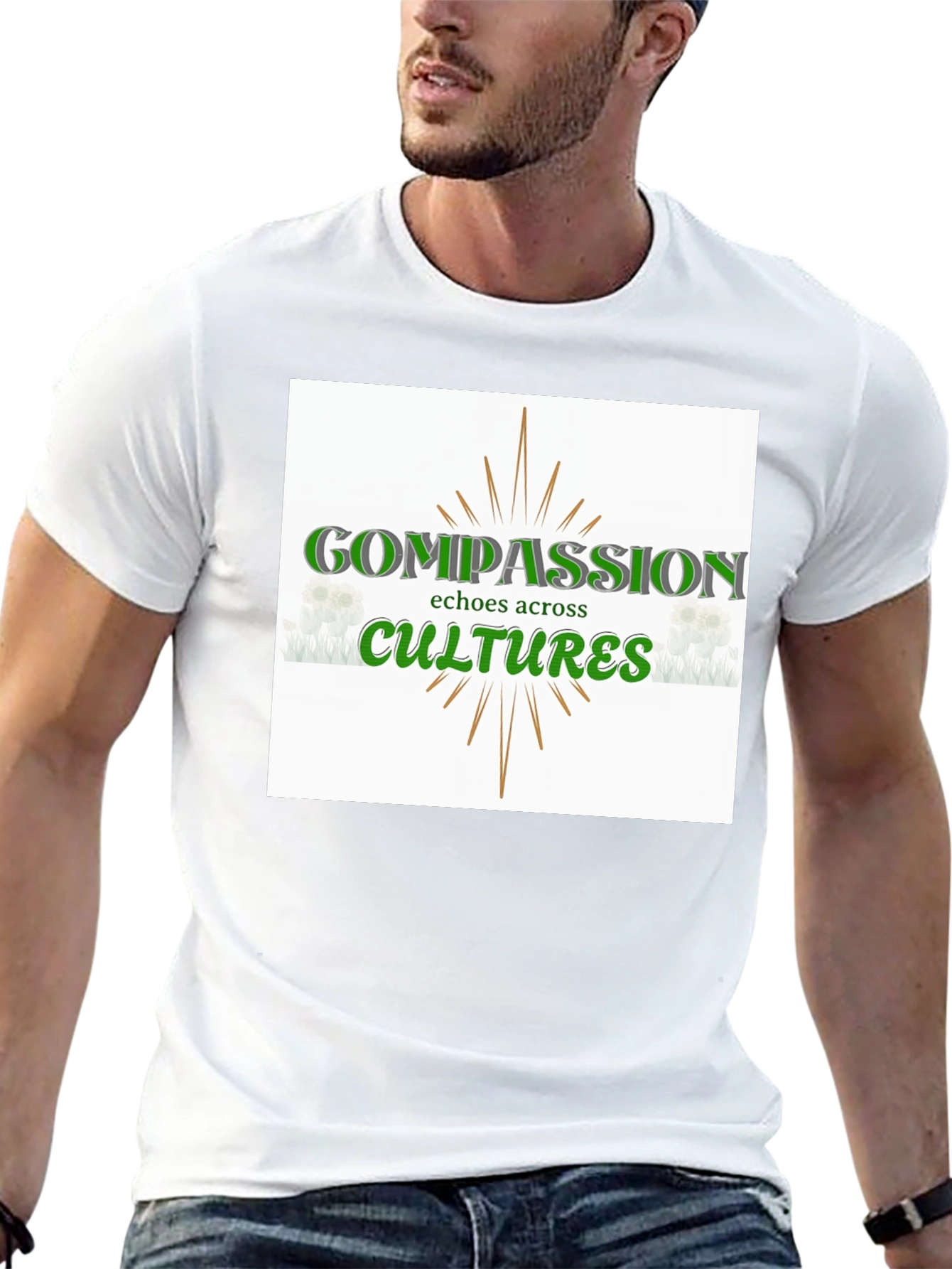 Compassion Across Cultures Graphic Tee - Black