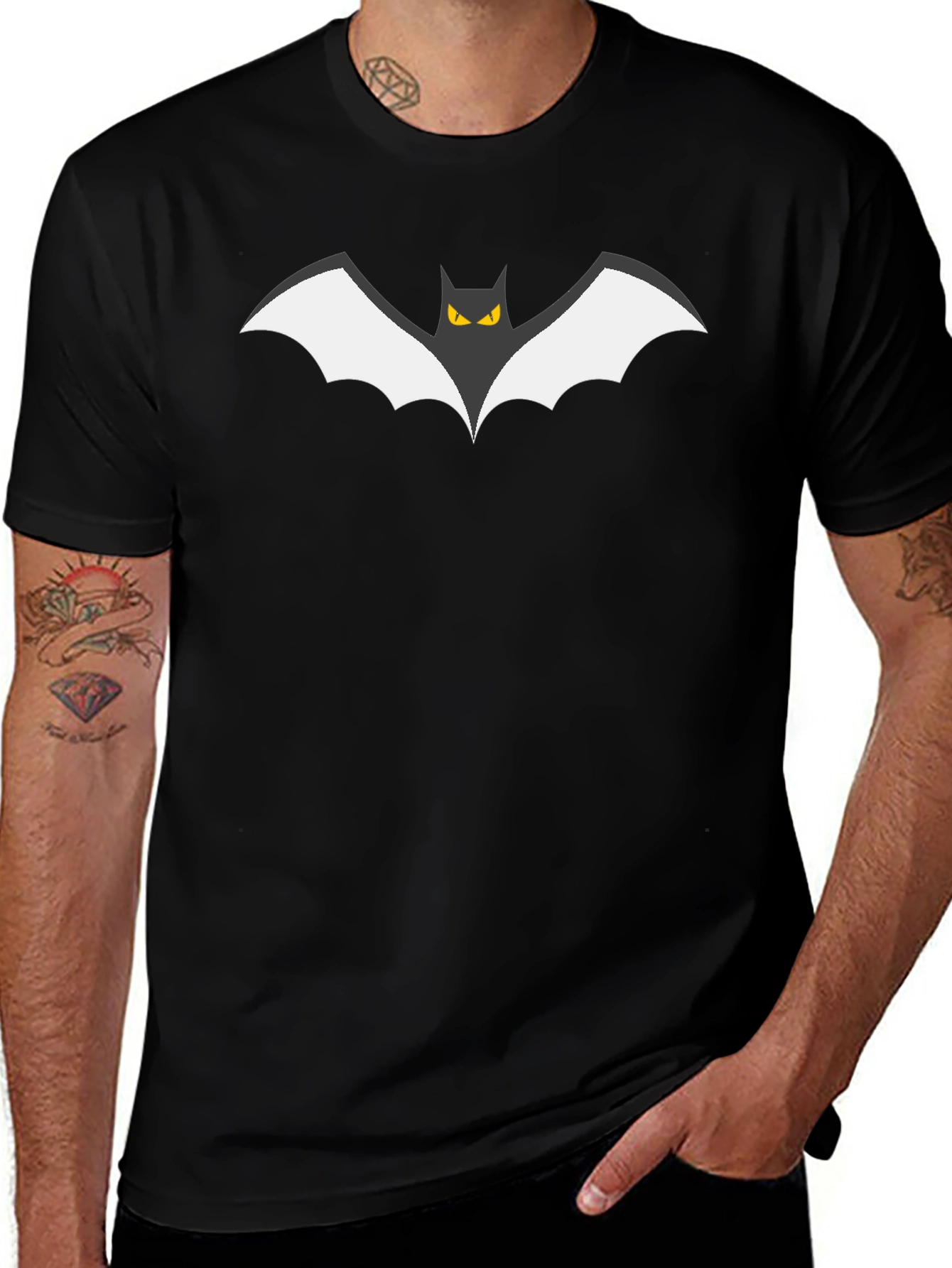 Bat Graphic Tee - Soft Cotton Comfort