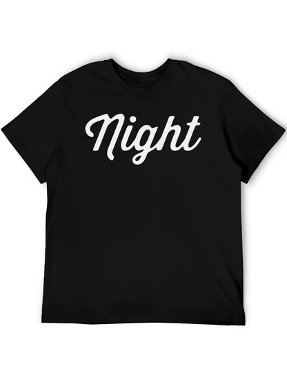 Night Script Black T-Shirt