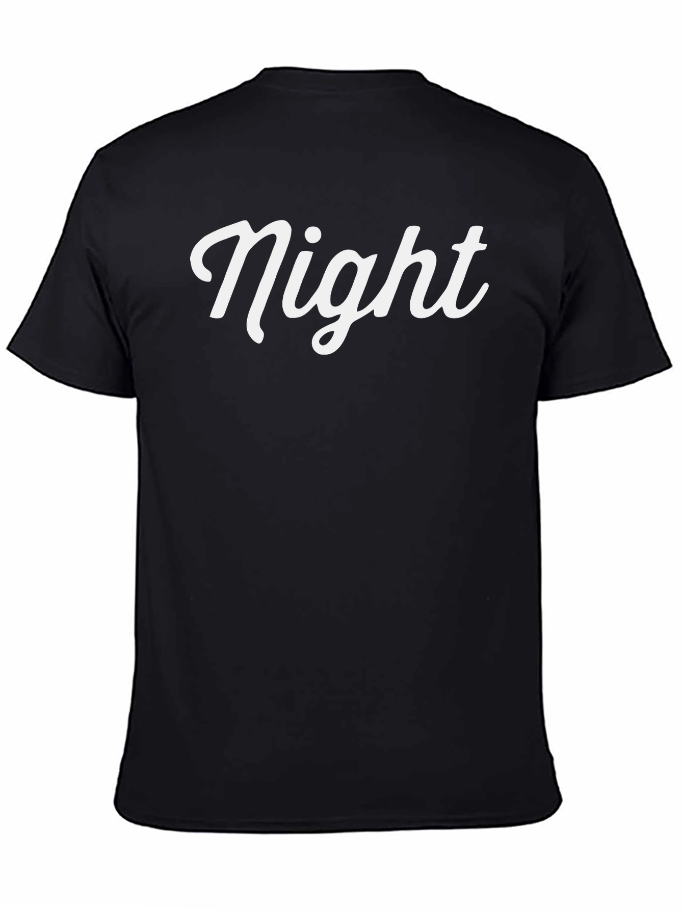 Night Script Black T-Shirt