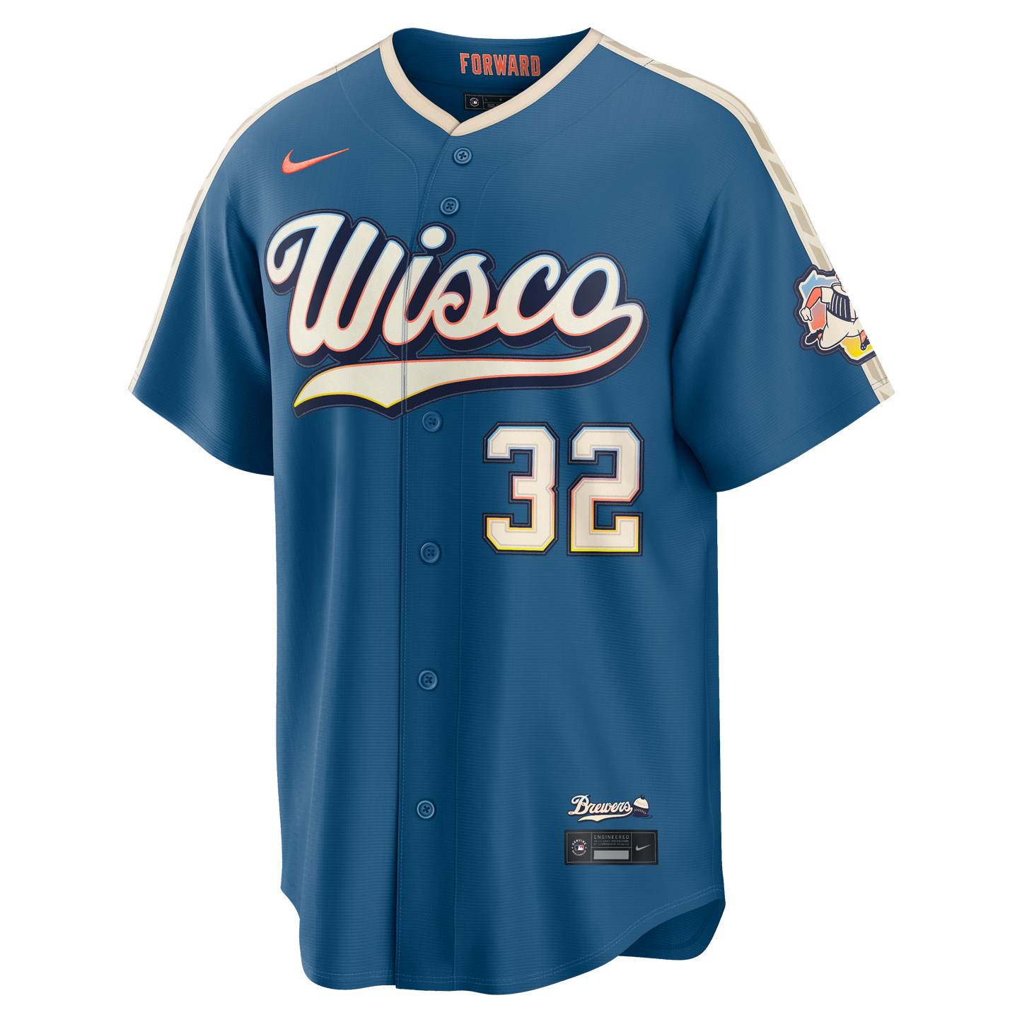 Jacob Misiorowski Milwaukee Brewers Nike 2026 City Connect Stadium Jersey - Mineral Blue