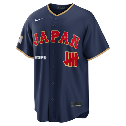 Japan Baseball Nike x Undefeated 2026 World Baseball Classic Stadium Jersey - Navy