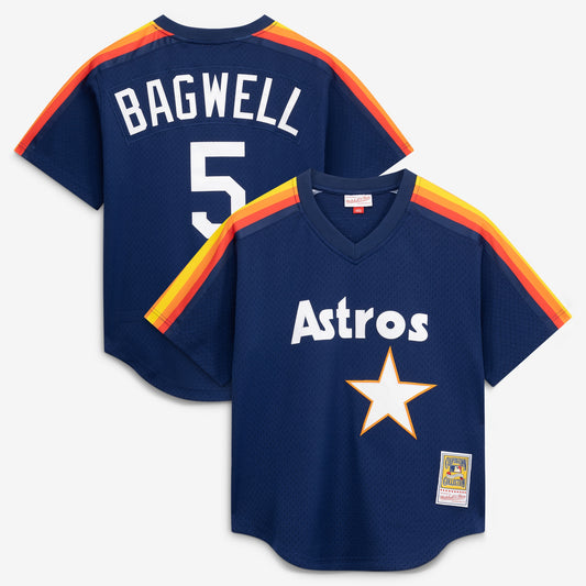 Jeff Bagwell Houston Astros Mitchell &amp;amp; Ness Authentic Batting Practice Jersey - Navy
