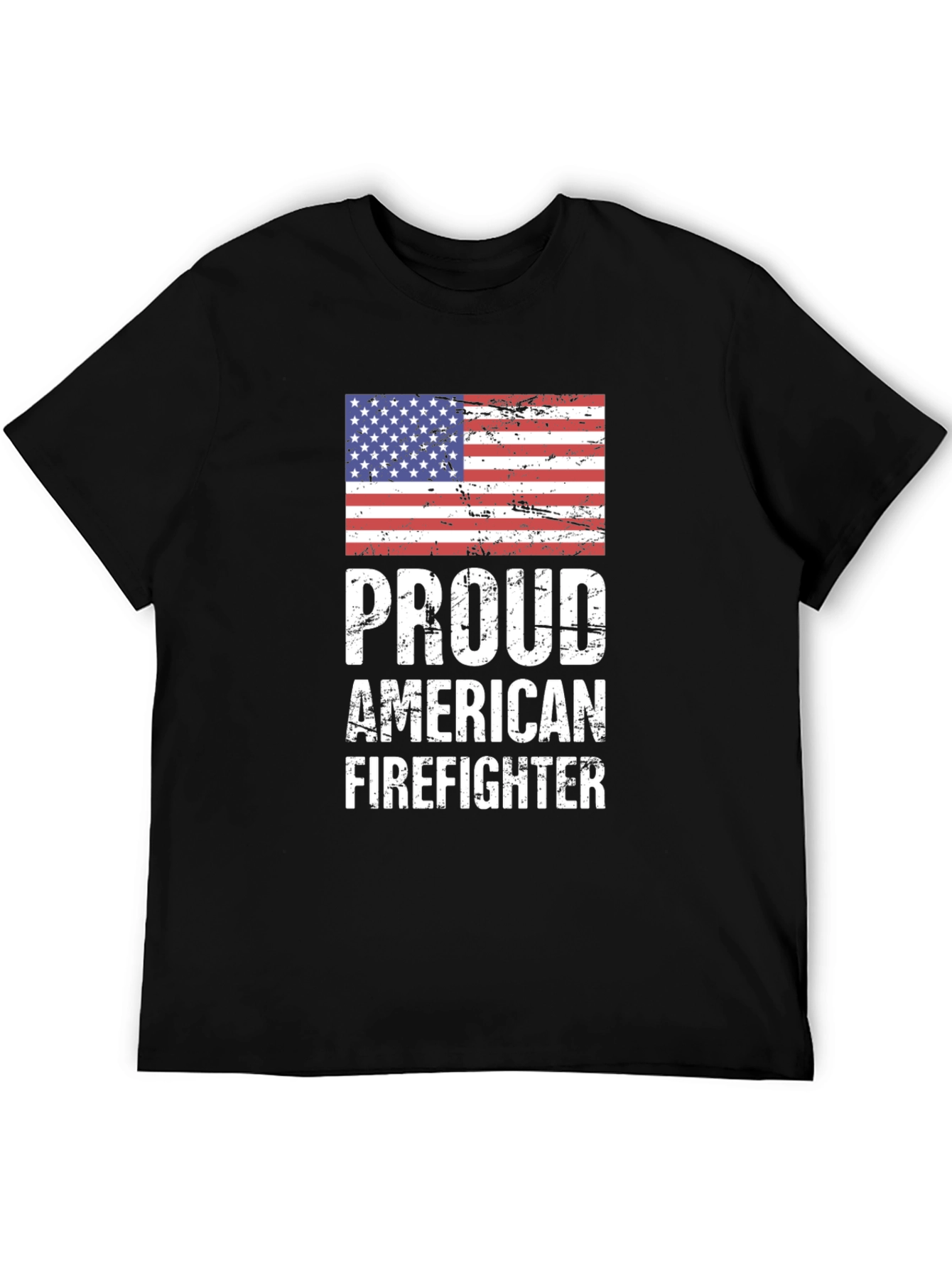 Proud American Firefighter Graphic T-Shirt