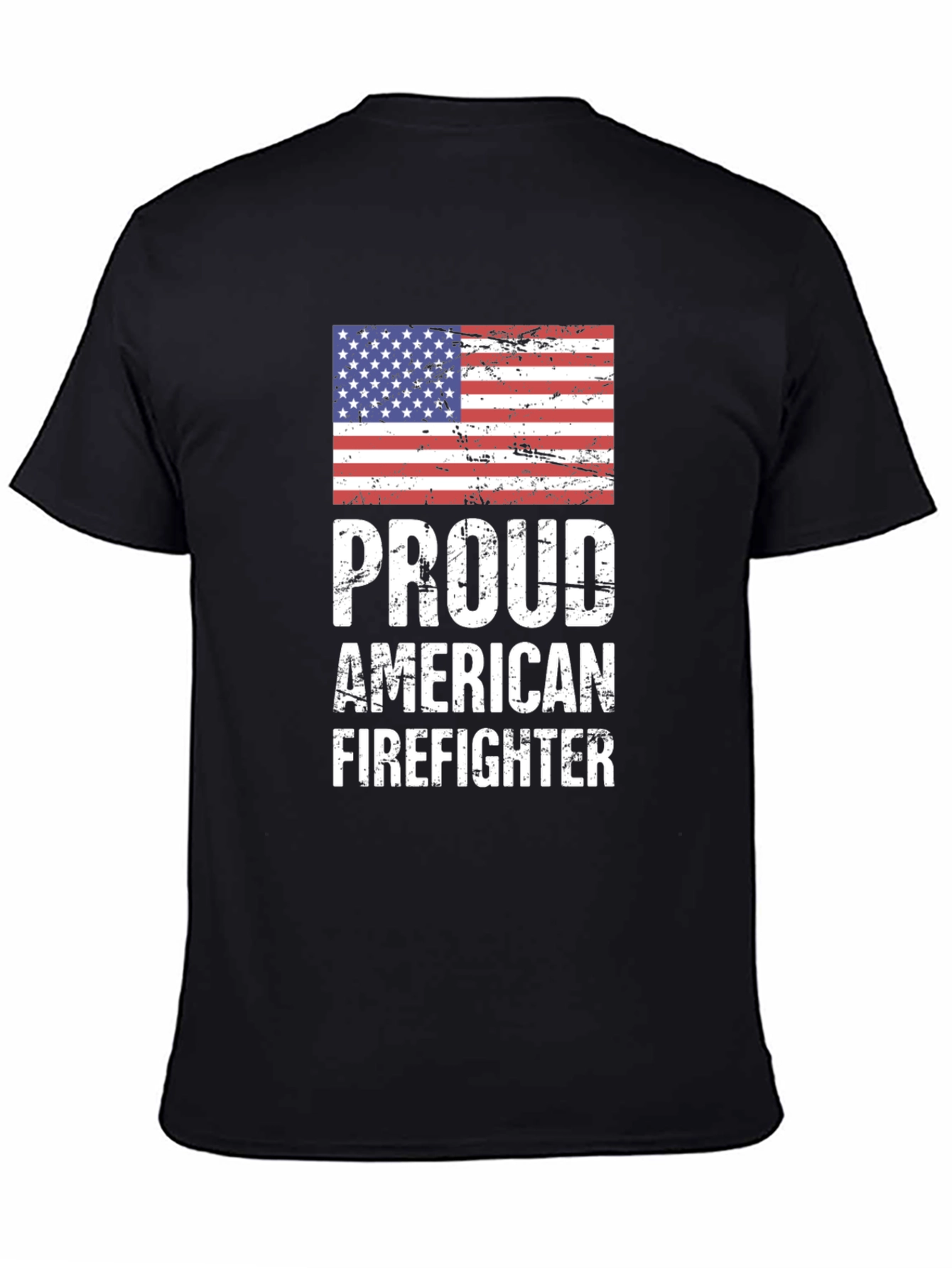 Proud American Firefighter Graphic T-Shirt