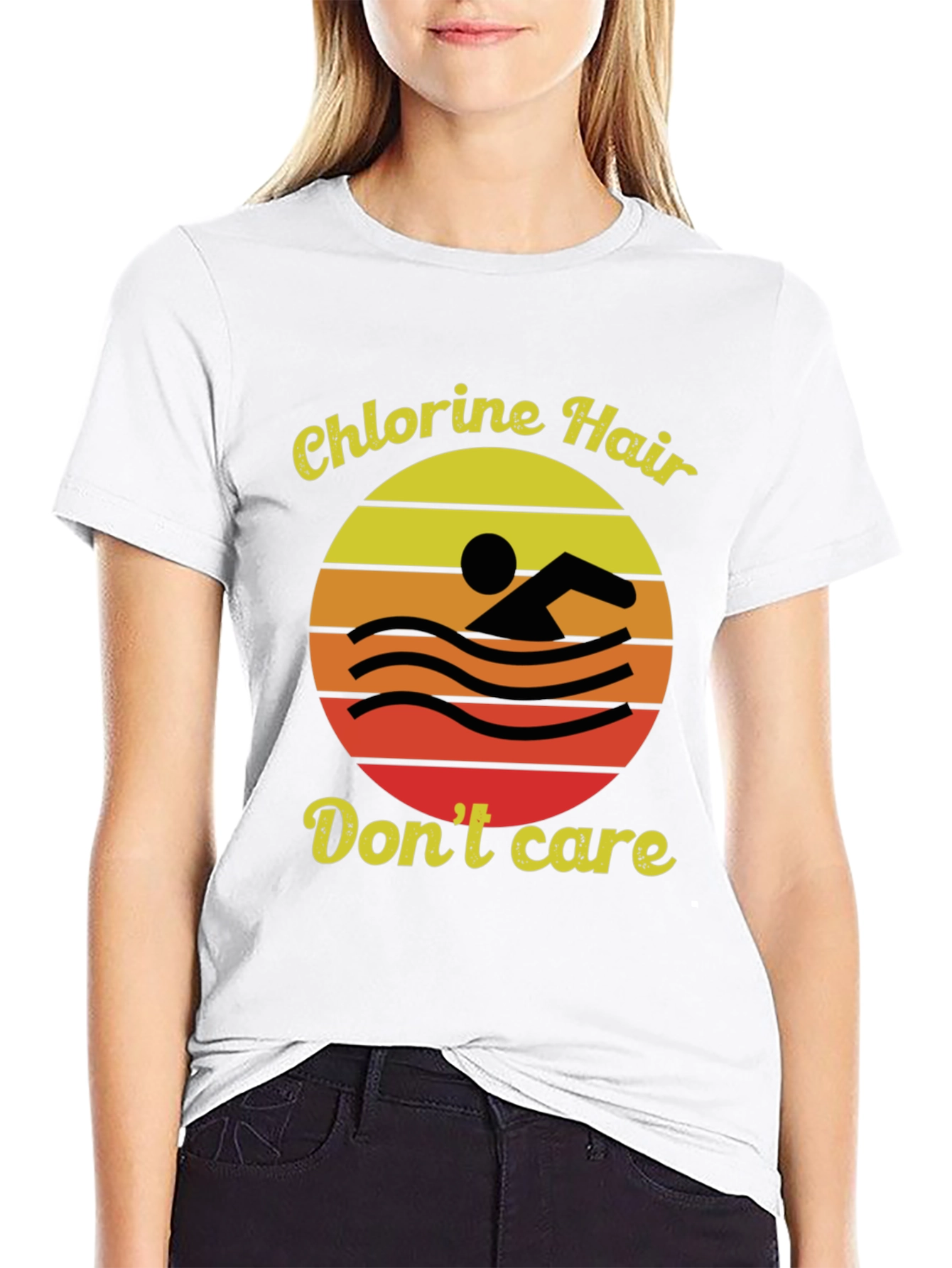 Chlorine Hair Dont Care Graphic Tee