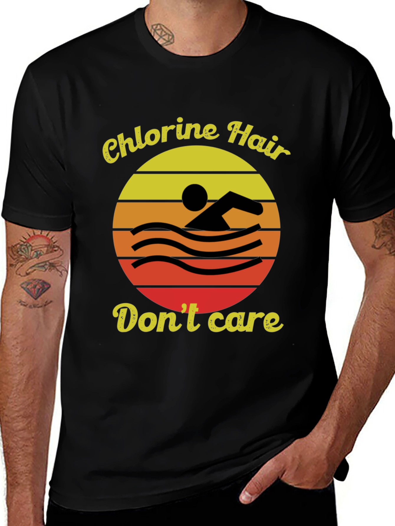 Chlorine Hair Dont Care Graphic Tee