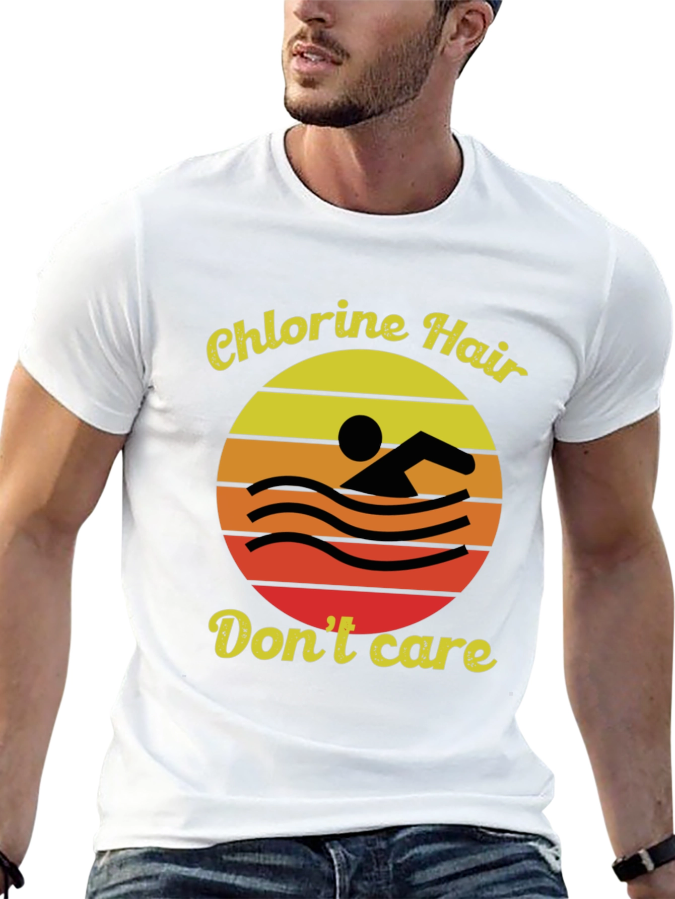 Chlorine Hair Dont Care Graphic Tee