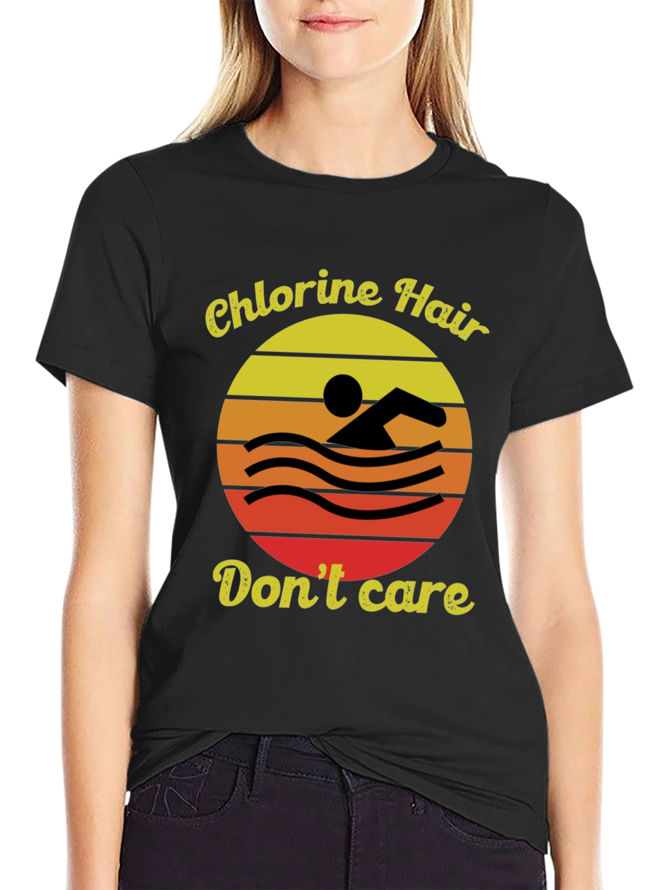 Chlorine Hair Dont Care Graphic Tee