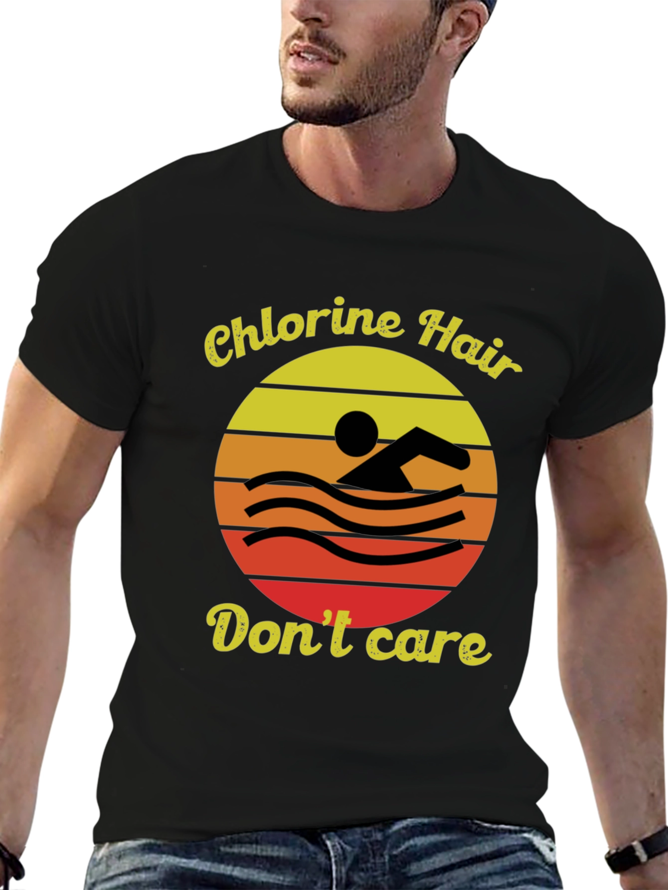 Chlorine Hair Dont Care Graphic Tee