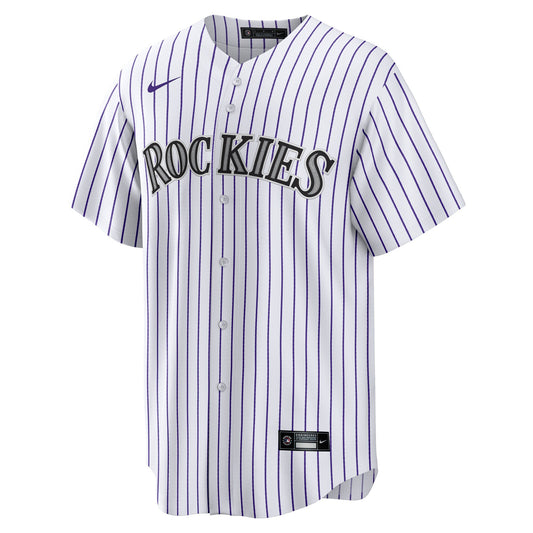 Jordan Beck Colorado Rockies Nike Home Replica Jersey - White