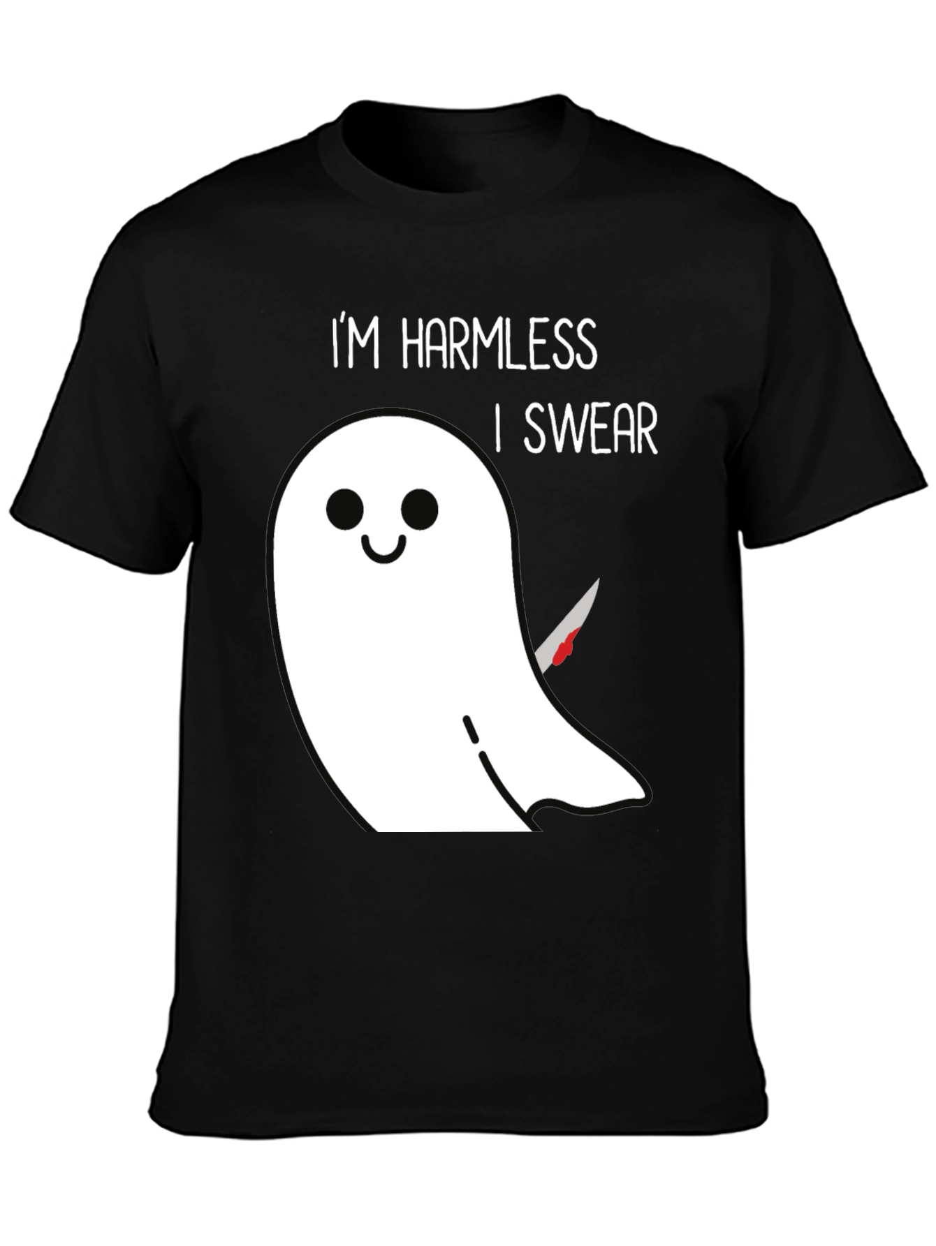 Harmless Ghost Graphic T-Shirt