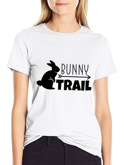 Bunny Trail Graphic T-Shirt - Black