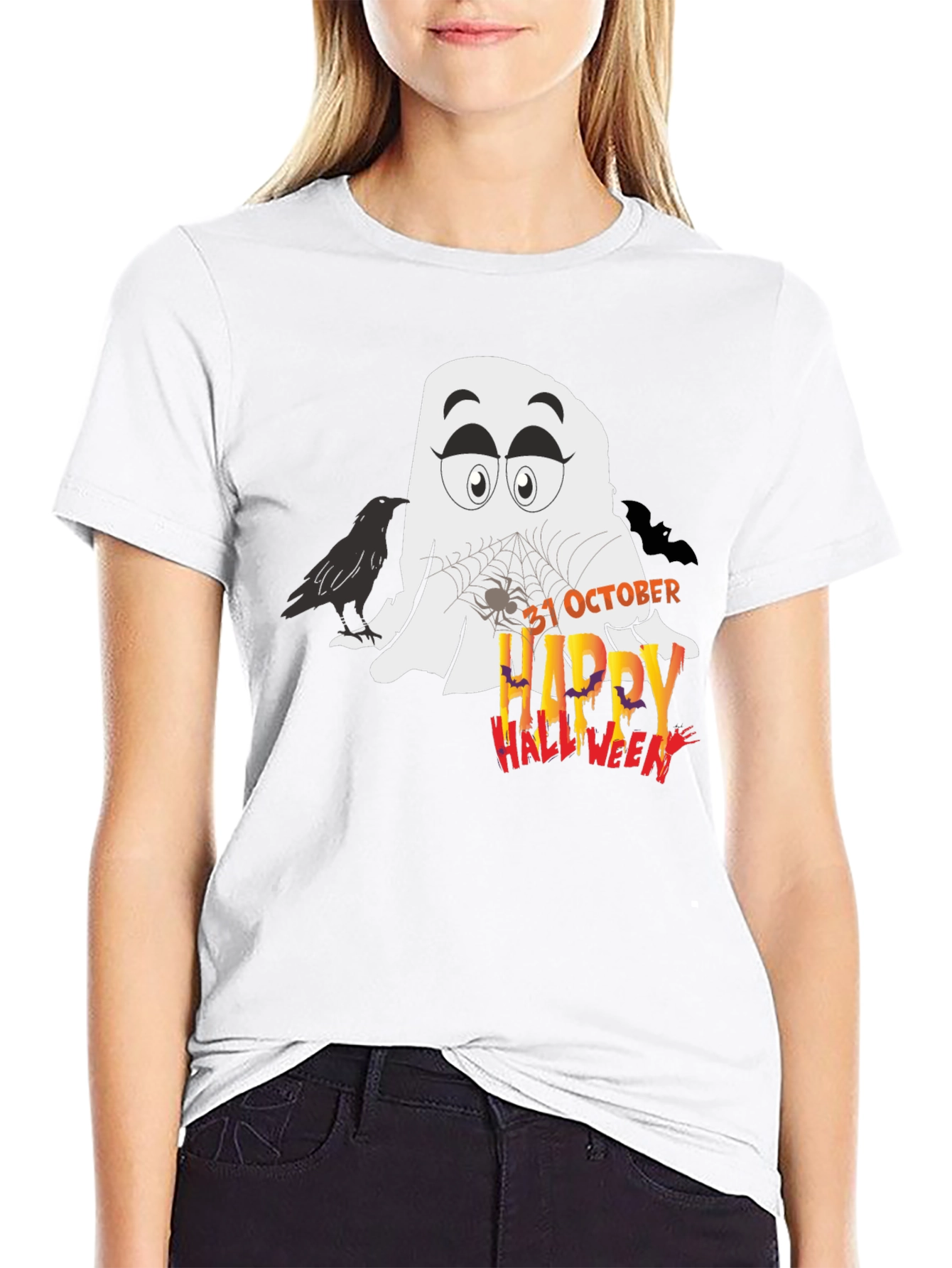 Halloween Ghost T-Shirt - 31 October Spooky Season Tee