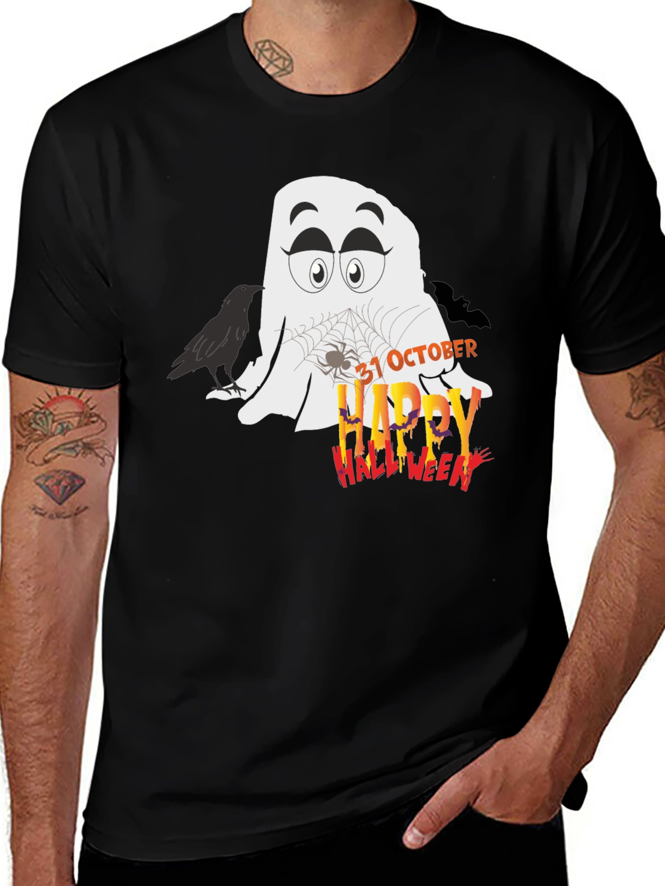 Halloween Ghost T-Shirt - 31 October Spooky Season Tee