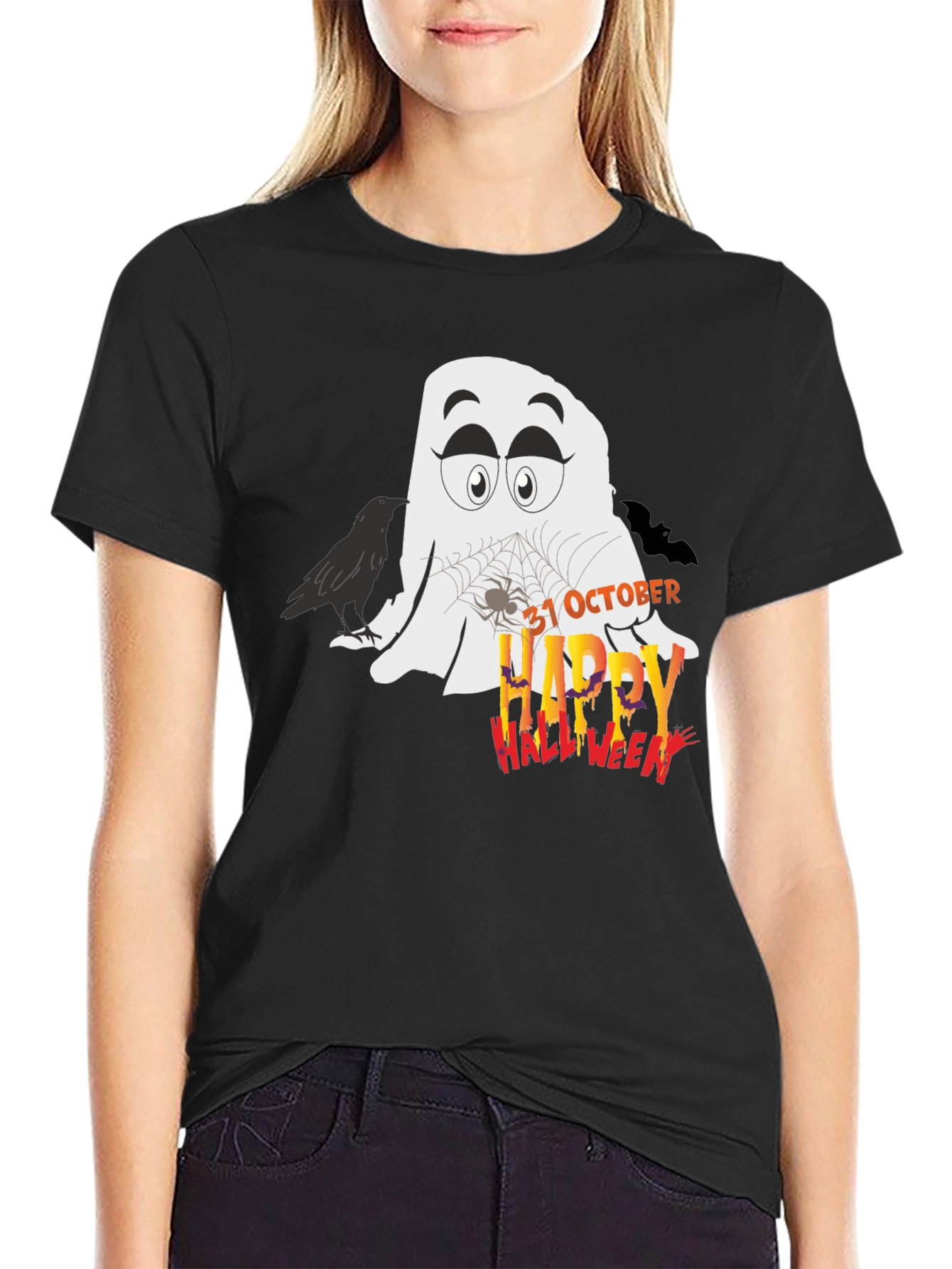 Halloween Ghost T-Shirt - 31 October Spooky Season Tee