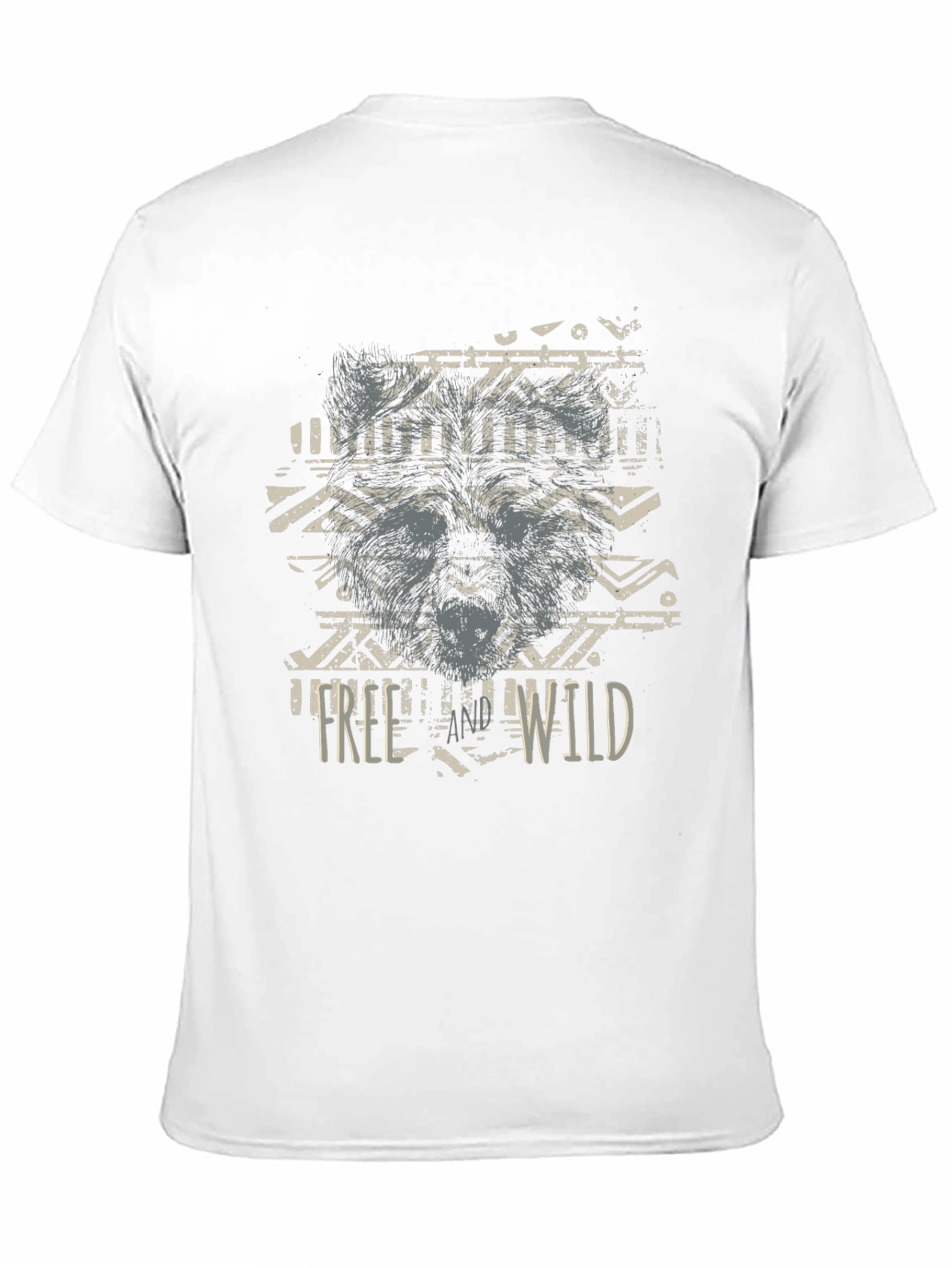 Mens Free Wild Graphic T-Shirt
