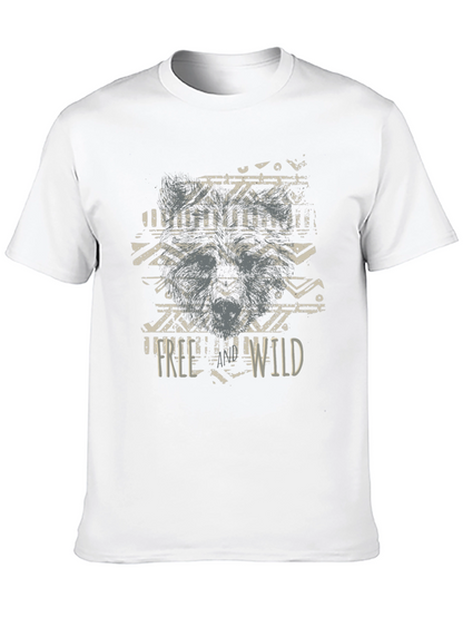 Mens Free Wild Graphic T-Shirt
