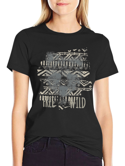 Mens Free Wild Graphic T-Shirt