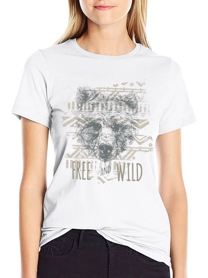 Mens Free Wild Graphic T-Shirt