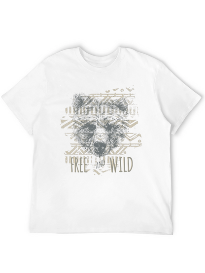 Mens Free Wild Graphic T-Shirt