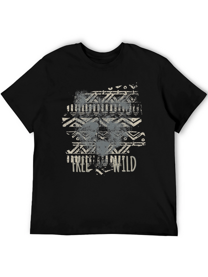 Mens Free Wild Graphic T-Shirt