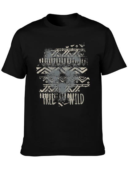 Mens Free Wild Graphic T-Shirt