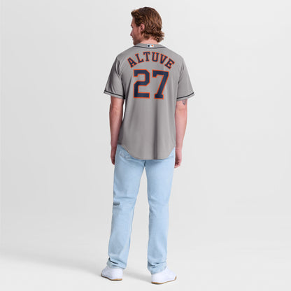 Jose Altuve Houston Astros Nike Road Replica Jersey - Gray