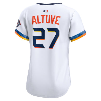 Jose Altuve Houston Astros Nike Women's 2025 City Connect Limited Jersey - White
