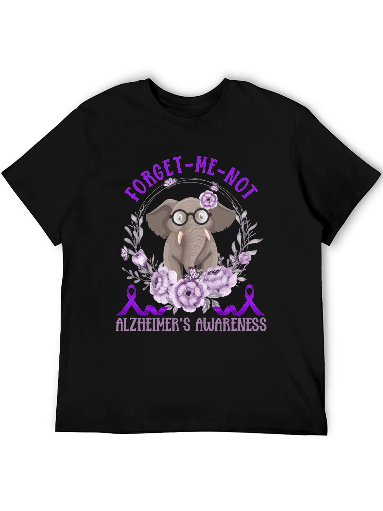Alzheimers Awareness Elephant T-Shirt