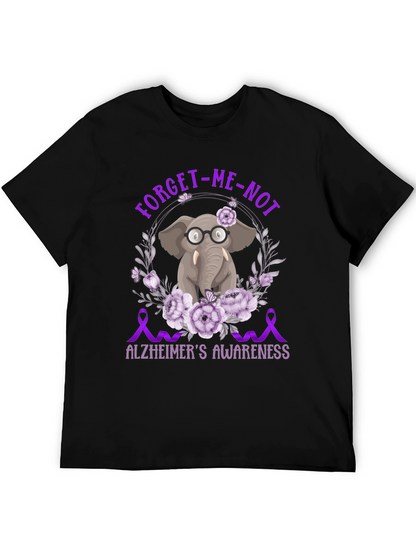 Alzheimers Awareness Elephant T-Shirt