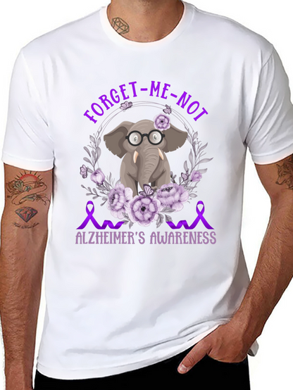 Alzheimers Awareness Elephant T-Shirt
