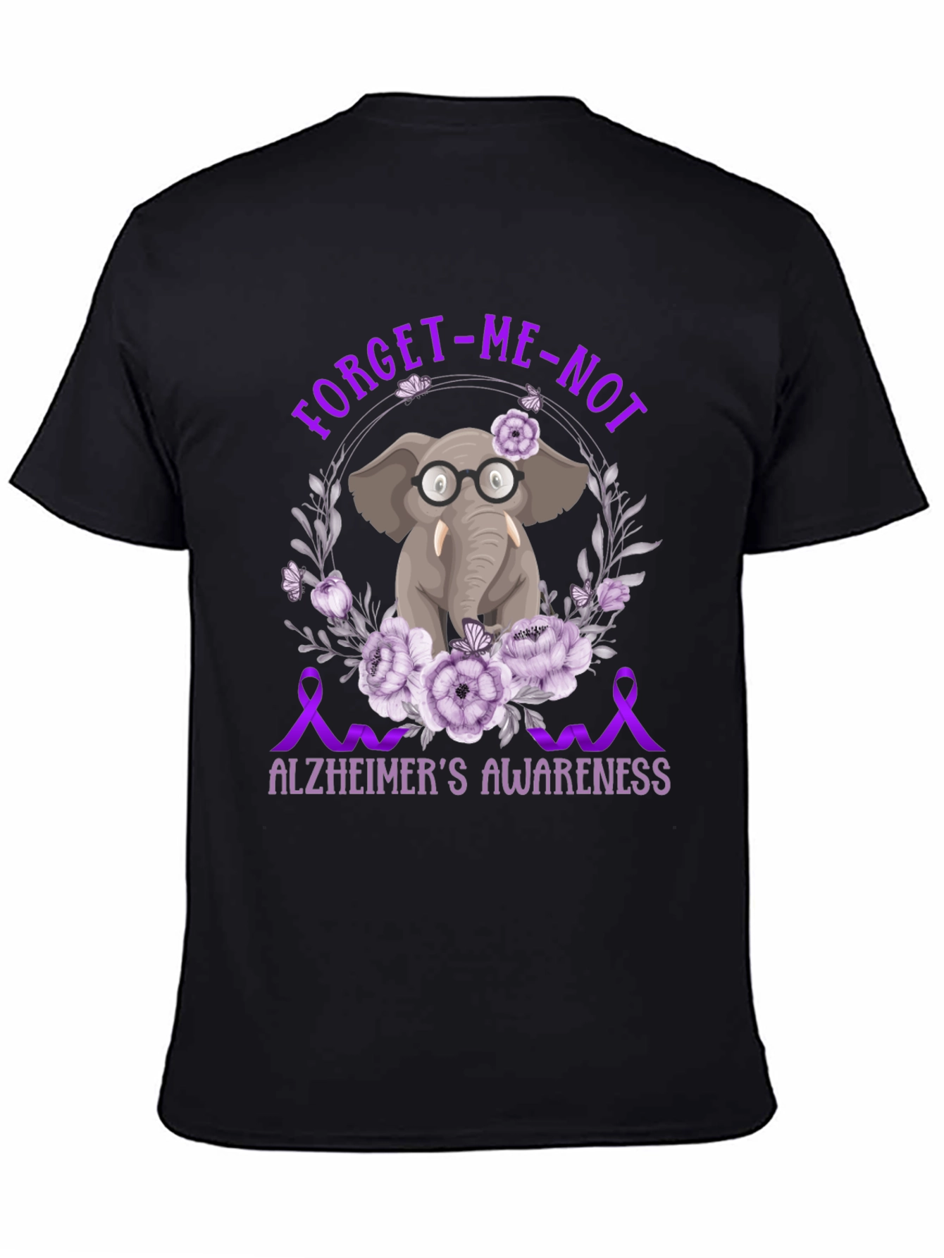 Alzheimers Awareness Elephant T-Shirt