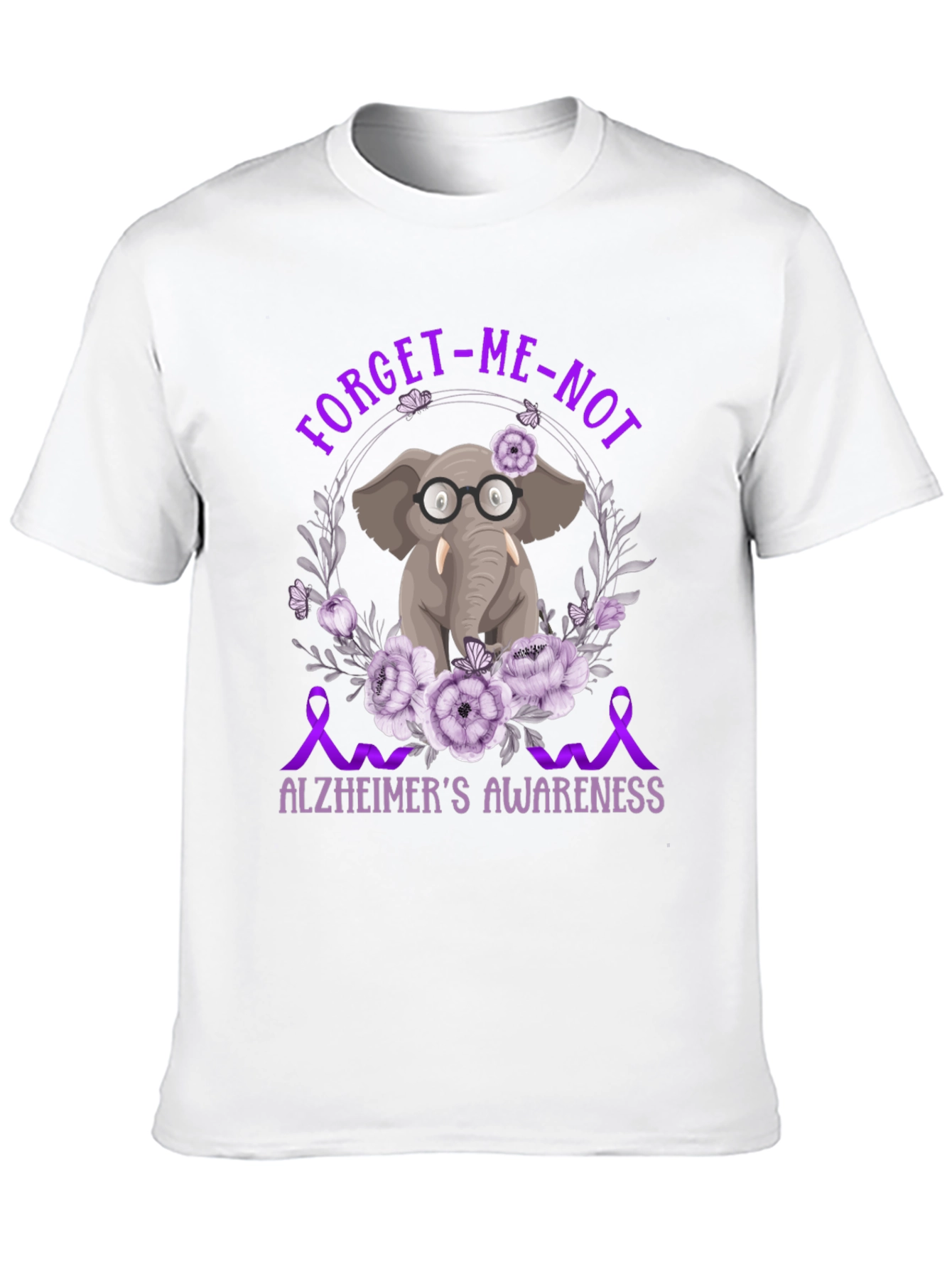 Alzheimers Awareness Elephant T-Shirt