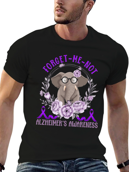Alzheimers Awareness Elephant T-Shirt